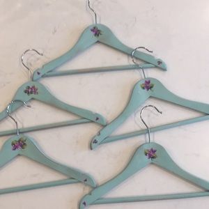 Shabby chic child size wood hangers